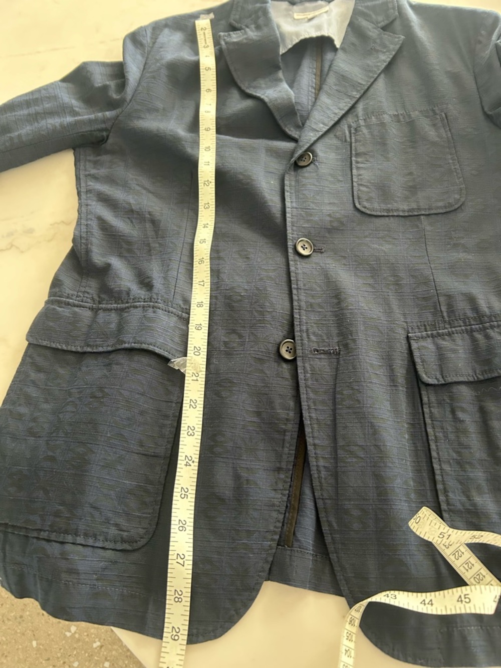 Lightweight Men's Navy Shirt Jacket